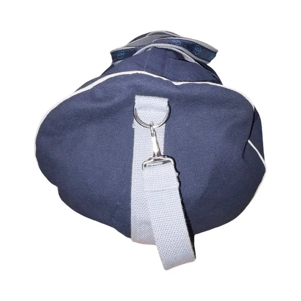 AQR Capital Management Scarborough & Tweed Navy Blue Canvas Duffle Banker Bag